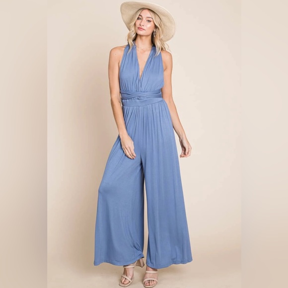 Multiway Soft Knit Jumper in Sapphire Blue - Picture 2 of 5